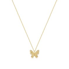 Introducing our exquisite "Butterfly Pendant Necklace", a dazzling piece that gracefully captures the essence of beauty and freedom. This enchanting necklace features a delicate butterfly pendant, meticulously crafted in 14k gold vermeil or rhodium plated sterling silver, radiating elegance and sophistication. The butterfly is a symbol of transformation and metamorphosis and symbolizes the endless possibilities life has to offer. This necklace serves as a reminder to embrace change and growth, just like a butterfly emerges from its cocoon and spreads its wings to explore the world. Designed with attention to detail, the butterfly pendant showcases intricate textures, adding depth and allure to the overall design. Its vibrant golden hue beautifully complements any outfit, making it an ideal Change And Growth, Delicate Butterfly, Ring Bracelet Chain, Gold Vermeil Jewelry, Butterfly Pendant Necklace, Embrace Change, Vermeil Jewelry, Outfit Making, Gold Butterfly