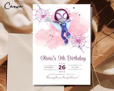 a birthday card with a cartoon character on it