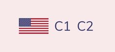 the american flag is shown in blue on a pink background with the words cl2