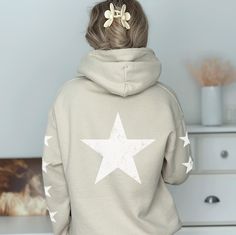 Star Sweatshirt -  Get ready to rock the indie vibe with our stylish Indie Aesthetic Gift for Teenager  Star Hoodie Trendy Oversized Fit Sweatshirt Sleeve Print Trendy Aesthetic Gift Idea Y2k Style Gift Girl blending indie aesthetic with trendy aesthetic. 𝐏𝐑𝐎𝐃𝐔𝐂𝐓 𝐃𝐄𝐓𝐀𝐈𝐋𝐒 🌸Gildan 18500 Unisex Heavy Blend Hooded Sweatshirt 🌸Medium-heavy fabric, 50% cotton/50% polyester 🌸Classic fit  🌸Pouch pocket 🌸Tear-away label 🌸Color-matched drawcord  🌸Direct-to-Garment printed with eco-fri Oversized Fall Sweatshirt With Star Print, Oversized Cotton Hoodie With Star Print, Oversized Grunge Hoodie Top, Oversized Star Print Hoodie Sweatshirt, Casual Oversized Hoodie With Star Print, Trendy Oversized Hoodie With Star Print, Trendy Fall Sweatshirt With Star Print, Oversized Cotton Sweatshirt With Star Print, Y2k Style Relaxed Fit Winter Sweatshirt