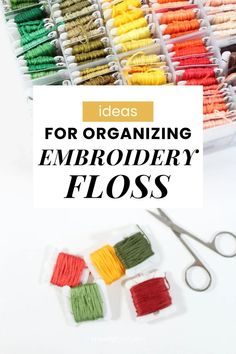 Is your thread collection getting a bit uncontainable? Here are some of the most helpful embroidery thread organization ideas so you can worry less about making a huge mess and spend more time stitching! Thread Organization Ideas, Store Embroidery Floss, Embroidery Thread Organization, Thread Organization, Worry Less, Embroidery Floss, Organization Ideas