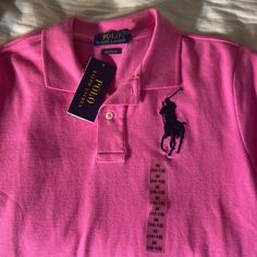 Polo Boys Ralph Lauren Pink Polo Shirt M Fitted Pink Polo Collar T-shirt, Pink Cotton Polo Collar Top, Pink Polo Collar Casual T-shirt, Casual Pink Polo Collar T-shirt, Pink Cotton Polo Collar T-shirt, Ralph Lauren Tshirt, Pink Polo Shirt, Pink Polo, Boy M