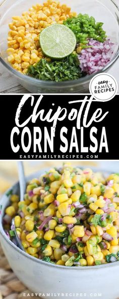 corn salad with cilantro, red onion and lime