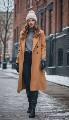 Camel Winter Coat, How To Wear A Blanket Scarf, Katie Sturino, Fashion Week Dresses, Chic Fall Fashion, Fashionable Kids, Runway Model, Trendy Outfits Winter, Winter Fashion Outfits Casual