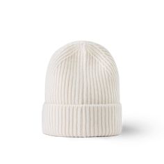 LOUIS VUITTON® - Lv Spark Beanie - White Lv Winter Hat, Louis Vuitton Beanie, Micro Bags, Louis Vuitton Official Website, Slouchy Bag, Bag Pins, Trunk Bag, Leather Denim, Buckle Shoes