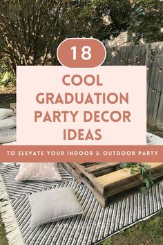 Planning a graduation party? Check out these 18 graduation party decor ideas for your indoor and outdoor event! From DIY decorations to themed party setups, these ideas will help you create a memorable celebration for the graduate. Whether you're hosting the party indoors or outdoors, there's something here for every style and budget. #graduationpartydecorations #graduationoutfitideasuniversity #graduationpartydecor Outdoor Graduation Party Decorations Diy Decorating Ideas, College Graduation Party Decor Ideas, Outdoor Grad Party, Graduation Party Decor Ideas, Diy Graduation Party Ideas, Diy Graduation Party Centerpieces, Outdoor Graduation Party Decorations, Diy Graduation Decorations Party, Outdoor Party Decor