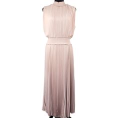 New With Tag Nanette Lepore Pleated Blush Dress Accordion Pleats Size 14 Please See Pictures For All Measurements Before Purchasing. Smoke Free Environment. Bundle For Great Savings. No Returns Accepted. Fast Shipping. 1.7 Lb 41 / 2325 M Feminine Fitted Pleated Dress, Pink Fitted Pleated Summer Dress, Spring Sleeveless Feminine Pleated Dress, Spring Feminine Sleeveless Pleated Dress, Feminine Pleated Pink Maxi Dress, Feminine Sleeveless Pleated Spring Dress, Feminine Sleeveless Pleated Dress For Spring, Feminine Pink Pleated Maxi Dress, Chic Pink Fitted Pleated Dress