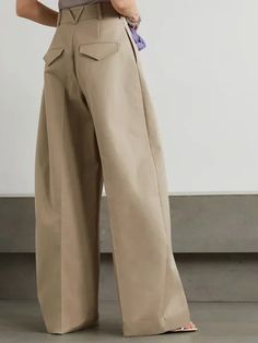 Beige Hose, Sailor Fashion, Wide Pants, Inspiration Mode, Mode Inspiration, Fashion Details, Net A Porter, Classy Outfits