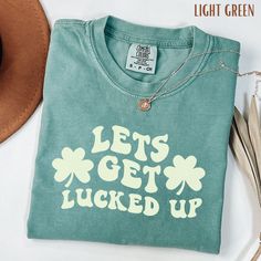 "Funny St. Patrick Day Party Tee, Cute Drinking Shirts, Patty Pub Crawl Team Shirt,Saint Pattys Day Tshirt,Womens Saint Patricks Day,Shamrock ✨SIZE AND FIT:  Super soft and comfortable, UNISEX T-Shirt. Fit is naturally a little more loose due to unisex sizing, so if you are looking for a more fitted look, I would suggest sizing down. For the \"shirt dress\" look as displayed in some of the photos, size up 2 or 3 sizes.  *Please refer to our size chart in the photos for exact dimensions ✨️DETAILS Green T-shirt For Party, St Patrick Day Party, Bar Crawl Outfit, Casual Bar Outfits, St Pattys Day Outfit, St. Patrick's Day Diy, St Pattys Shirt, Stag And Doe, St Patrick's Day Outfit