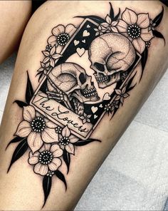 Witchy Tattoos Sleeve, Aura Tattoos, 1975 Tattoo, Floral Skull Tattoos, Skull Couple Tattoo, Skull Thigh Tattoos, Snow Tattoo, 2024 Tattoo, Feminine Skull Tattoos