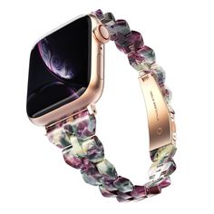 PRICES MAY VARY. Ultralight Resin Bands : Only 20g. This wristband Compatible with Apple Watch 41mm Series 9 8 7 / SE 40mm Series 6 5 4 and 38mm Series 3 2 1. Personalize your smartwatch, highlights your wrist line and adds feminine class. This is a watch band that you can easily dress up or wear casually. Ultunique Slim Design : Made of high quality resin, lightweight, Non-toxic tasteless, skin-friendly, waterproof and sweatproof. Each piece of resin was slowly polished by the experienced artif Ultra Series, 38mm Apple Watch Band, Band Bracelet, Apple Watch Band, Series 3, Slim Design, Apple Watch Bands, Watch Band, Watch Bands