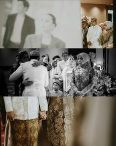 the collage shows several different pictures of people in wedding outfits and turbans