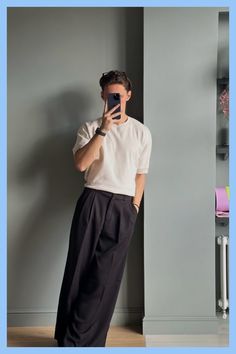 [Promotion] 86 Top Trouser Pants Outfits Guides To Try Out #trouserpantsoutfits Men's Minimalist Fashion, Man Fits Aesthetic, Law School Outfit Men, Mens Outfits 2023 Summer, Men Style Outfits Aesthetic, Asian Men Outfit Casual, Minimalist Aesthetic Men, Quiet Luxury Fashion Men, Minimalist Men Outfit