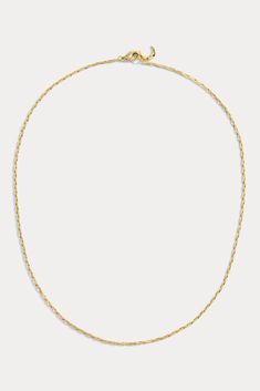 Product Details Available in 14kt gold plated brass or Rhodium plated brass Chain width measures 2.0mm Lobster clasp closure Listing is for 1 chain Size & Fit Our Model is wearing the 16" and 18" necklace Model is 5 9 1/2" with 34" bust, and 24" waist Product Care: METAL: Use a soft cloth to gently wipe clean, then remove any remaining impurities with mild diluted soap. Rinse with warm water and dry thoroughly before storing in the provided jewelry pouch. Do not use abrasive cleaners, steamers o Classic Gold Chain Link Toggle Necklace, Classic Charm Necklaces With Link Chain, Classic Yellow Gold Toggle Necklace With Gold Chain, Classic Link Necklace With Gold Chain, Classic Gold-tone Chain Link Necklace, Classic Gold Link Chain Necklace, Classic Gold Plated Delicate Chain Necklace, Classic Link Gold Chain Necklace, 14k Gold Figaro Chain Link Necklace