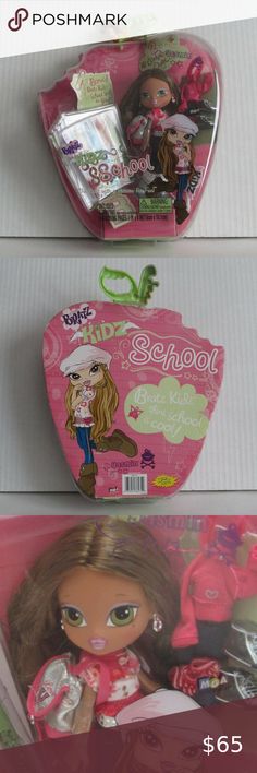 BRATZ KIDZ SCHOOL / YASMIN Bratz Kidz, Camisole Leotard, Skirt And Top Set, Baby Bundles, Button Badge, Hand Mirror, Complete Outfits, Disney Villains, Medium Bags