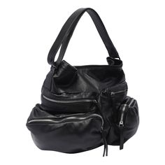 Vic Matie' black shoulder bag, clip closure, inner zipped pocket, 2 open pockets, 4 external zipped pockets, adaptable strapComposition: 100% Calf Leather Chloe Purses, Saint Laurent Shoes, Black Shoulder Bag, Italian Luxury, Sneaker Wedge, Designer Sneakers, Online Bags, Manolo Blahnik, Luxury Shoes