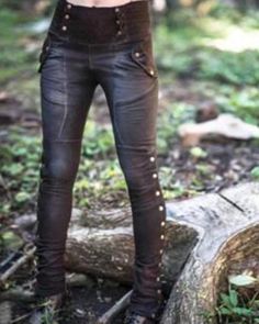 Description Process:Buttoned,Pockets Theme:Winter,Fall Waistlines:Natural Thickness:Mid-weight Occasion:Daily,Casual Pattern Type:Solid Style:Simple & Basic,Ca Elastic Leggings, Solid Color Pants, Black Leather Pants, Leggings Fashion, Printed Leggings, Tight Leggings