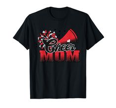 PRICES MAY VARY. Are you a proud cheer Mom? Or do you know someone who is? Mom or a mama who spent her life raising an awesome cheerleader! It is gonna make a great Mother's Day present for mom! Cheerleader Mom Present, Cheer Mom Present, Cheerleading Mama Top, Gymnastic Lover, Cheer Top For Mom, Mother's Day Present For Mom, Blessed Mom, Outfit For Mommy, Proud Momlife, Top For Sport Mom Lightweight, Classic fit, Double-needle sleeve and bottom hem Cheer Mom Outfit, Basketball And Cheer Mom Shirts, Black Sports Fan T-shirt For Cheerleading, Cheer Grandma Shirts, Red Letter Print T-shirt For Cheerleading, Red T-shirt With Letter Print For Cheerleading, Custom Mom Cheer Shirts For Scorch, Black Glitter Print T-shirt For Cheerleading, Cheer Dad Shirts