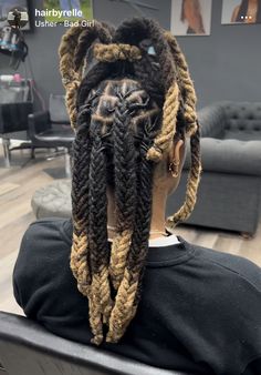 Long Dreads Styles For Women, Styled Locs, Mini Twists Natural Hair, Hair And Skin Vitamins, Thick Locs, Natural Locs, Sister Locks