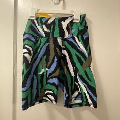 Diane Von Furstenberg Bike Shorts New. Approximate Measurements Laying Down Are For The Xs: Waist 12 Length 17”. For The Xxl : Waist 18” Length 18.5” #2436 Green High-waisted Athleisure Biker Shorts, Green High-waisted Biker Shorts Athleisure Style, Trendy Green Biker Shorts For Workout, Multicolor Biker Shorts For Sports, Multicolor Biker Shorts For Workout, Sporty Stretch Multicolor Biker Shorts, Multicolor Sporty Biker Shorts, Sporty Multicolor Short Length Biker Shorts, Multicolor Workout Biker Shorts