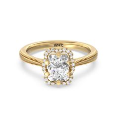 a rose gold engagement ring with an oval cut diamond in the center