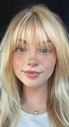 Wispy Bangs Hairstyles, Blonde Hair With Fringe, Blonde Hair And Blue Eyes, Blonde Hair With Bangs, Light Blonde Hair, Bangs Hairstyles, Hair Things, Bangs With Medium Hair, European Hair