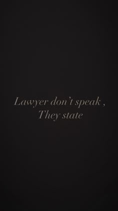 the words layyer don't speak, they state are written in white on a black background