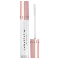 A crystal-clear lip gloss, with a non-sticky feel, that delivers glass-like shine. Formulation Type: Lip GlossBenefits: Long-wearingIngredient Callouts: Free of parabens. It is also vegan and cruelty-free.What Else You Need to Know: This lip gloss has a crystal-clear formula that provides non-sticky, comfortable wear, making your lips appear fuller and smoother. It can be worn over bare lips to let your natural color come through, or layer with liner and lipstick for extra dimension. Crystal Lip Gloss, Lip Gloss Sephora, Anastasia Contour Kit, Anastasia Lipgloss, Anastasia Beverly Hills Lipstick, Anastasia Beverly Hills Contour, Crystal Lips, Bare Lip, Lip Gloss Colors