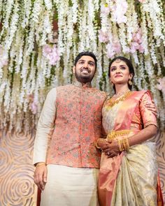 Photo By Jai makeup artist - Bridal Makeup Sarees Combination, Outfits For Groom, Indian Engagement Outfit, Engagement Sarees, Wedding Matching Outfits, Couple Dresses, Engagement Looks, Pink Bridal Lehenga, Engagement Dress For Bride