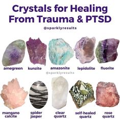 Energy Stones Crystal Healing, Best Healing Crystals, Crystals For Healing, Gemstones Chart, Crystal Healing Chart, Crystal Guide, Crystals Healing Properties, Spiritual Crystals, Soul Healing