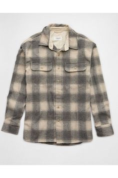 Made from super soft brushed flannel/Full button-up front/Two chest pockets | Curved hem/Perfect for layering!/This shirt is Real Good: made with the planet in mind and a promise to continue to do better Relaxed Fit Flannel Outerwear With Pockets, Fall Flannel Tops With Pockets, Relaxed Fit Flannel Shirt For Everyday, Everyday Relaxed Fit Flannel Shirt, Flannel Long Sleeve Shacket For Outdoor, Relaxed Fit Collared Flannel Shirt, Outdoor Long Sleeve Flannel Shacket, Long Sleeve Flannel Shacket For Outdoor, Collared Flannel Shirt For Casual Fall Gatherings