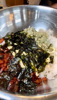 the food is prepared and ready to be cooked in the pot on the stove top