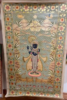 Pichwai, Painting, Shrinathji, goldwork Shree Nathji Painting, Pichwai Wall Painting, Srinathji Painting Pichwai, Shrinathji Pichwai Paintings, Pichwai Wallpaper, Pichvai Painting, God Frame, Shreenath Ji, Pichwai Cow