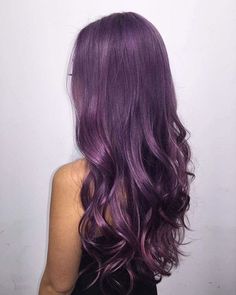 25 Purple Hair Color Ideas to Try in 2019, Purple hair color ideas are in right now, and what better these feminine purple hair? Purple hair colors� are an excellent choice to try in 2019 beca..., Hair Color Dark Purple Hair Color, Stylish Hair Colors, Purple Hair Color, Lavender Hair Colors, Hair Color Plum, Dark Purple Hair, Plum Hair, Lavender Hair, Fun Hair