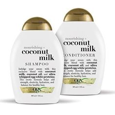 Essa conta tem look preppy e produtos preppy Ogx Coconut Milk, Ogx Shampoo, Ogx Hair Products, Drugstore Shampoo, Coconut Milk Shampoo, Coconut Shampoo, Coconut Hair, For Healthy Hair, Egg White