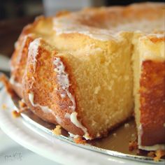 a close up of a cake on a plate