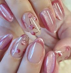 Cherry Nails, Kawaii Nails, Nails 2024, 2024 Trends