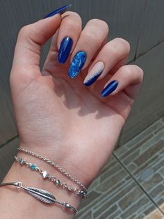 Basic Nails, Nails Inspo, Blue Nails, Stylish Nails, Nails Inspiration, Girly Things, Nail Inspo, Nail Designs, Hair Care