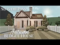 an image of a house with the words autumn budget house