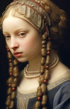 By David Durall Medieval Queen, Medieval Hairstyles, Rococo Art, Western Paintings, Miniature Portraits, Dragonfly Art, Fantasy Paintings, Portrait Images