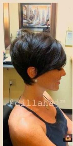 Nice Short Hair Cut : 44 Styles Brunette Pixie Cut, Thick Hair Cuts, Cute Haircuts, Hair Envy, Great Hair