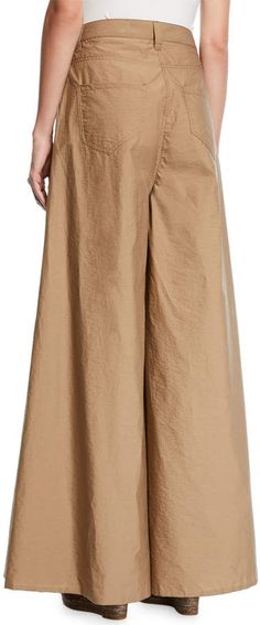 Brunello Cucinelli Crinkled-Cotton Exaggerated Skirt Pants #Crinkled#Cucinelli#Brunello Brunello Cucinelli, Skirt Pants, Cotton Canvas, Mens Short, Skirt, Canvas