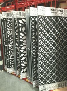 the metal panels are being displayed for sale at the store's showrooms