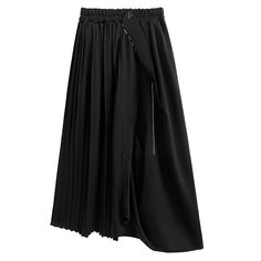 Sku CY-!124131 Material Cotton Style Elegant Feature Pleated Neckline / Occasion Casual, Vintage Seasons Autumn, Winter Type Skirt Color Black Size One Size Size Chart: Please consult the size chart we provide for this item's measurements to help you decide which size to buy. Please note: There may be 1-3cm differ due to manual measurement. CM Bust Shoulder Sleeve Waist Hip Thigh Length One size / / / 60-98 184 / 67-84 S / / / / / / / M / / / / / / / L / / / / / / / XL / / / / / / / Black Hip-length Skirt For Spring, Hip-length Black Skirt For Spring, Black Hip-length Lined Skirt, High Waist Black Pleated Skirt, High Waist Black Pleated Skirt Bottoms, Black Asymmetrical Skirt For Work, Black Asymmetrical Skirt For Workwear, Chic Black Hip-length Skirt, Black Hip-length Lined Skirt Bottoms