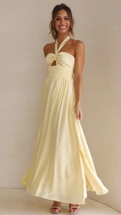 Details: Front cutout trim Halter neck Backless Maxi dress FIT:Regular fit Non-Stretch through fabricStandard sizingCotton&PolyesterSize Available: Size Length Bust inch cm inch cm S 52.7 134 33 84 M 53 135 34.6 88 L 53.5 136 36.2 92 XL 54 137 37.8 96 Fitted Vacation Dress With Cut-out Waist, Fitted Maxi Dress With Cut-out Waist For Beach, Beach Maxi Dress With Cut-out Waist, Fitted Cutout Dress For Vacation, Fitted Dress With Cut-out Waist For Spring, Fitted Dress With Cut-out Waist For Day Out, Spring Fitted Dress With Cut-out Waist, Fitted Spring Dress With Cut-out Waist, Cut-out Waist Dresses For Day Out