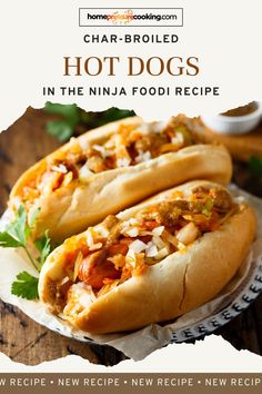 Snacks to Make At Home - Char-Broiled Hot Dogs in the Ninja Foodi Recipe Hot Dogs In Crock Pot, Broiled Hot Dogs, Hot Dog Game, Snacks To Make At Home, Hot Turkey Sandwiches, Rotel Recipes, Cheesy Chicken Pasta, How To Make Bbq, Grilling Hot Dogs