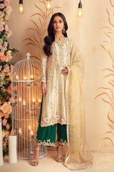 Tanaz | Pakistani Designer Outfit | Sarosh Salman Beads Tassels, Net Shirt, India Clothes, Floral Lehenga, Designer Outfit, Pakistani Party Wear, Wedding Festivities, Crystals Beads, Pakistani Fashion Party Wear