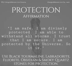 I Am Divinely Protected, I Am Secure, Protection Affirmation, Stones For Protection, Divinely Protected, I Am Protected, I Am Safe