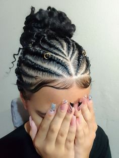 Pinterest Hairstyles Braids, Beachy Hairstyles Braids, Corn Rows White Women, Cornrows With Edges, Braid Styles Natural Hair, Braids With Hair Down, Stitch Braids Designs, Braids On Top Of Head, Braids For Hispanic Women