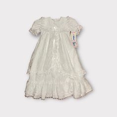 Alexis Vintage White Lace Christening Baptism Dress Size 6 Months Nwt Made In Usa. Haven’t Signed Up For Poshmark? Use My Code Rosofthread And Get $10 Off Your First Purchase. 7ob5 Classic Short Sleeve Baptism Dress With Ruffles, White Short Sleeve First Communion Dress With Ruffles, White First Communion Dress With Ruffles And Short Sleeves, Short Sleeve First Communion Dress, White Lace Trim First Communion Dress For Church, White Lace Trim Baptism Dress For Church, Fitted Ruffled Dress For First Communion And Baptism, White Baptism Dress With Ruffles For Church, White Ruffled Baptism Dress For Church